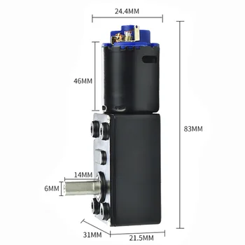 

DC 6V 12V 24V Gear Motor Electric 12 Volt V Worn Reduce Mini Motors Speed 6rpm To 150rpm PWM Micro Metal Moter Reversed JGY370