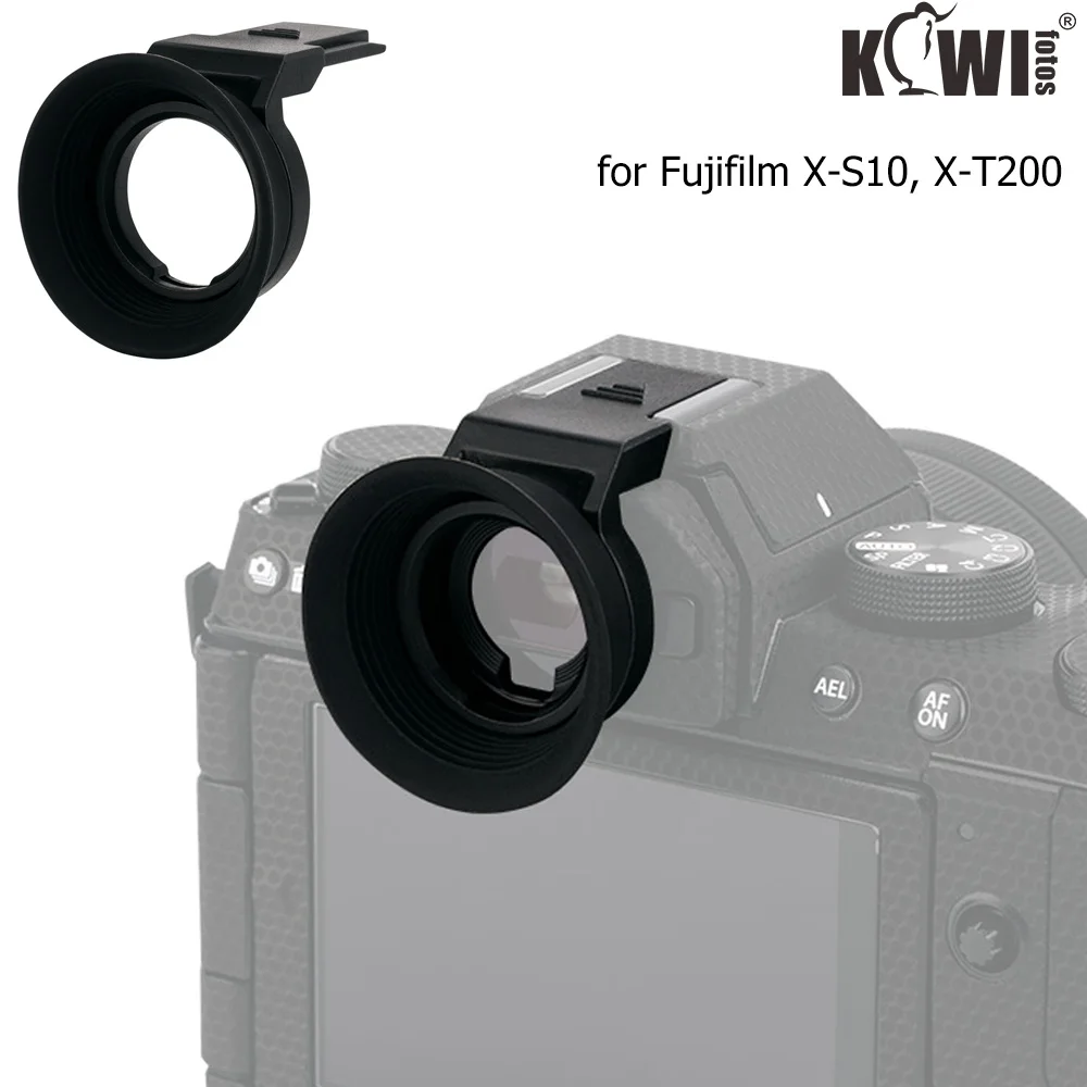 Soft Silicon Long Câmera Viewfinder Ocular Eye Cup para Fuji Fujifilm Xs10 Xt200 X-s10 X-t200 X-s20 Eyeshade Protector