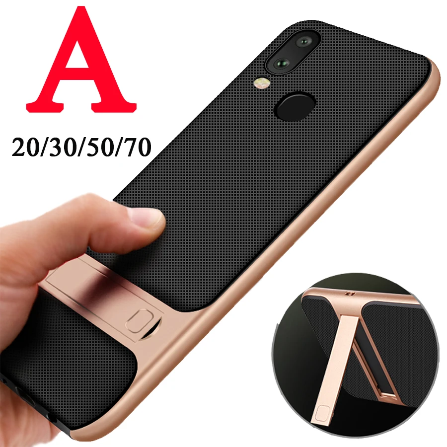 A20 Protective Case For Samsung Galaxy A30 A50 A70 Phone Cover A 30 50 70 Kickstand Bumper 30a 20a 50a 70a Cases Thin Slim Coque |