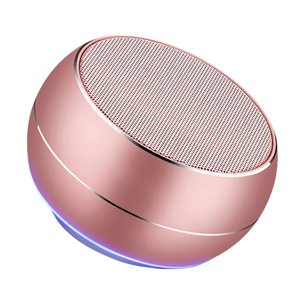 Портативный светодиодный светильник, мини bluetooth-колонки с HD аудио и усиленным басовым объемным громкоговорителем для Android Iphone