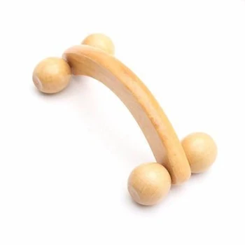 

Muscle Relaxation DIY Push Health Care Handheld Massage Tool Pain Relief Body Ergonomic Pressing Solid Wooden Roller