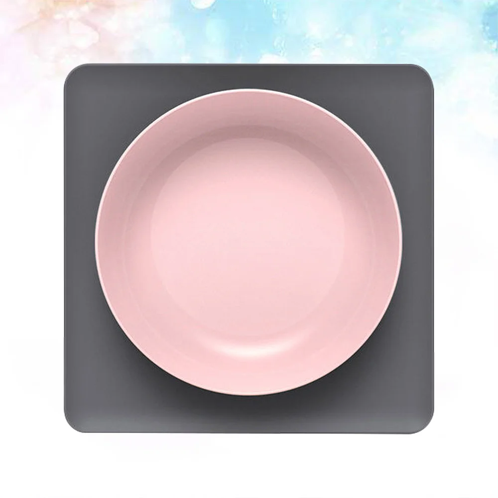 Pet Feeding Bowl Non-slip Placemat Sucker Dog Feeder Creative Food Water Slicone (Pink) | Дом и сад