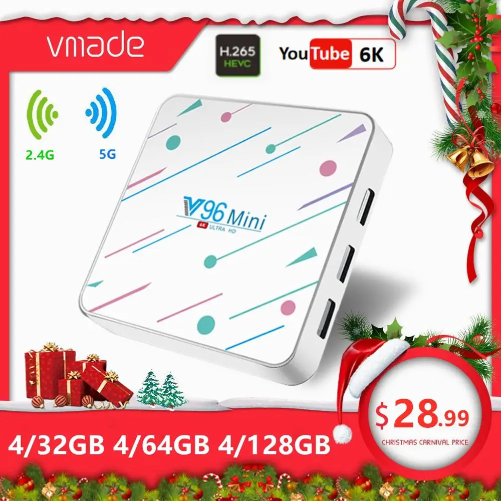 Android 9.0 TV Box Allwinner H6 Support YouTube netflix account WIFI 2.4G&5G 6K set top box 4G 128G Google Smart tv Media Player