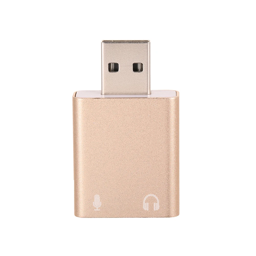 USB аудио внешний стерео звук из алюминиевого сплава адаптер карты Виртуальная 7 1