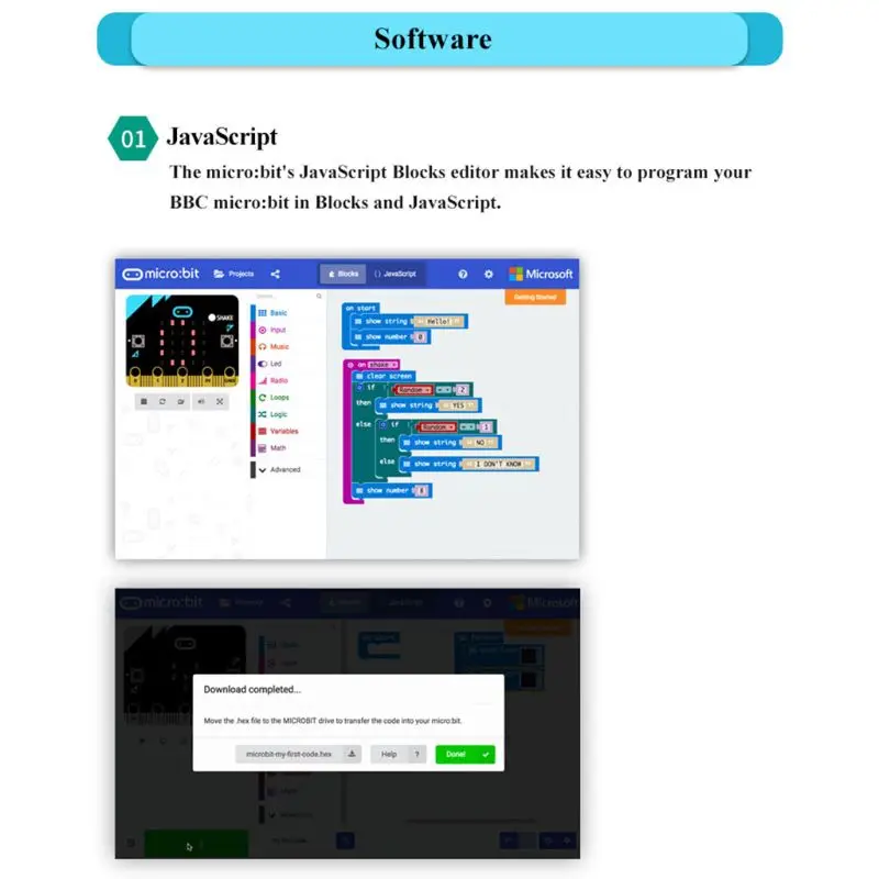 DIY Microbit макетная плата для начинающих питонов Графический модуль программирования
