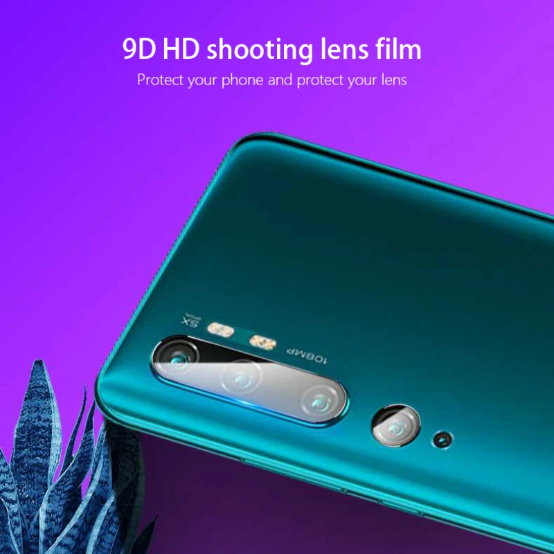 Ultra-thin Rear Camera Lens Tempered Glass Film Scratch-Proof Dust-proof Screen Protector HD Screen Film For Xiaomi Note 10