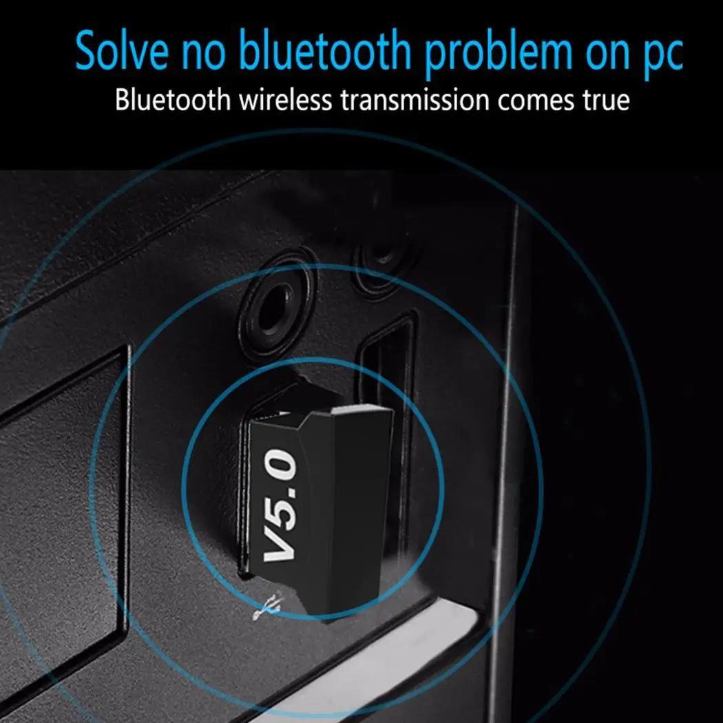 Bluetooth адаптер 5,0 беспроводной Bluetooth аудио приемник 10(м) для USB Plug and Play Настольный 10(Мбит/с) ПК