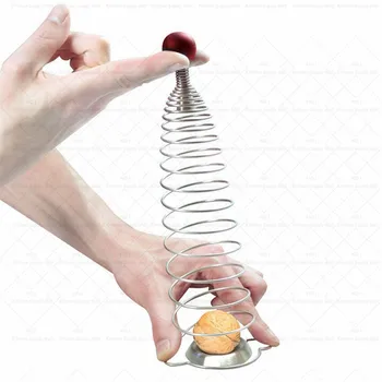 

Creative Nut Opener Nut Cracker Walnut Device Fruit & Vegetable Stretchable Stainless Steel Spring Kitchen Tool