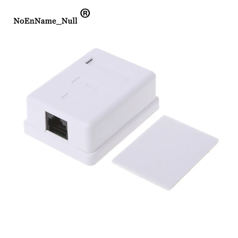 

Cat5e Inline RJ45 Wall Coupler Jack Adapter 8P8C HM-HB01 Model UTP Unshielded Single Port Desktop Mount Box dropshipping