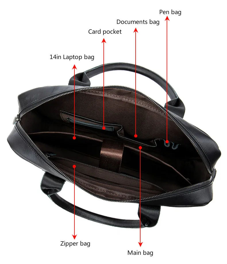 Мужской портфель из натуральной кожи, деловая сумка для ноутбука, повседневная большая сумка на плечо, винтажные мужские