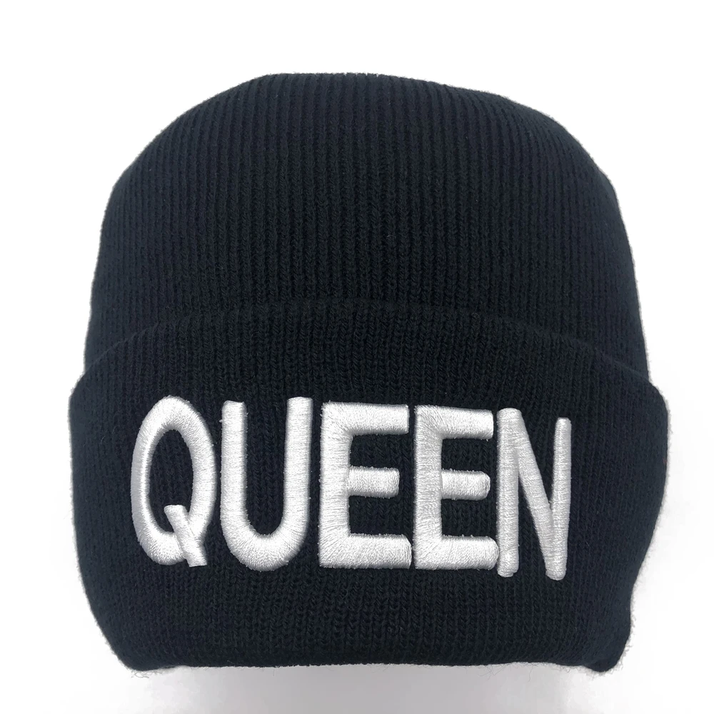 Зимние шапки KING QUEEN для женщин Новые облегающие вязаная однотонная Милая шапка