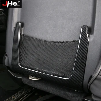 

JHO ABS Carbon Grain Car Seat Back Storage Frame Overlay Cover Trim For Jeep Grand Cherokee 2014-2020 2017 2016 2015 WK2 2018