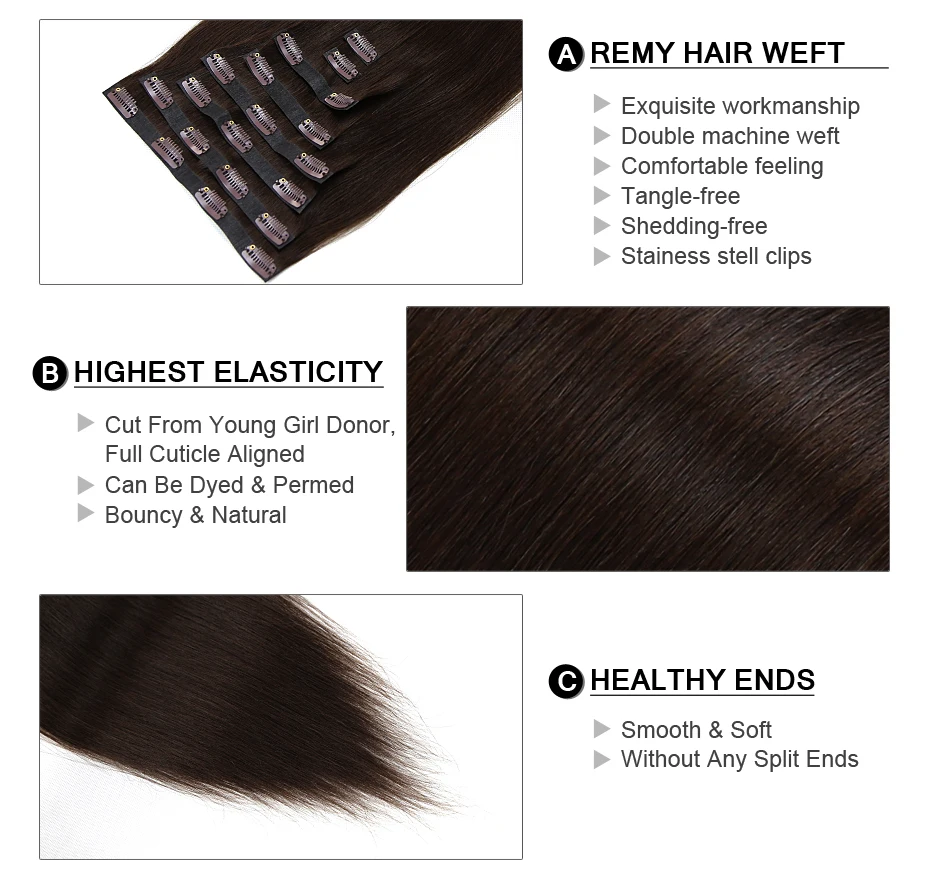 Фея Волосы remy PU закрепитель в Пряди человеческих волос для наращивания прямые волосы для наращивания на всю голову Remy Пряди человеческих волос для наращивания 1", 8 шт, 20 Зажимы 170 г/компл