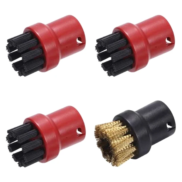 Cleaning Brushes for Karcher SC1 SC2 SC3 SC4 SC5 SC7 CTK10 Steam Cleaner Attachments Replacement Round Sprinkler Nozzle Head HXL2164-Red