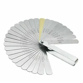 

32 Blades Feeler gauge Silver Thickness Measuring Metric 0.03-1mm Hot New
