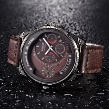 Luxury Chic Sport Clock Relogio Masculino Men Watches Business Waterproof Men's Watch Male Clock Leather Steel Quartz Watch 30