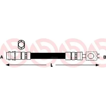 

Hose brake front. Audi A3 (8L1) 09/96-06/03 / Seat Leon (1M1) 11/99-06/06 / Seat Toledo II (1 Brembo art. t85028