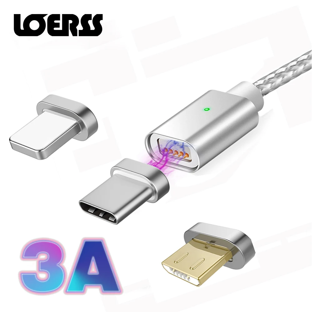 Магнитный кабель для быстрой зарядки (Micro USP Type C) iPhone Samsung Xiaomi|Зарядные устройства|