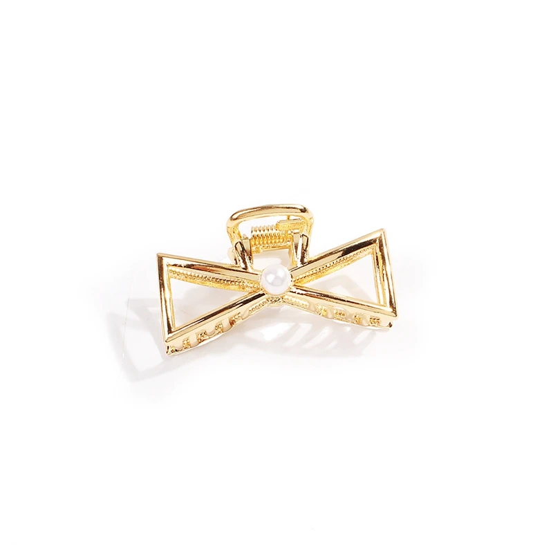 4 9 Styles Geometric Hair Claw For Women Girls Clamps Hair Crab Metal Gold Hair Clip Claw Accessories Hairpins Ornament - Цвет: 4