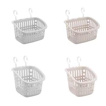 

Bathroom Toothbrushing Cup Holder PP Hanging Sturdy Hook Washroom Accessories Storage Bascket