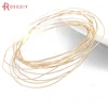 5 Meters 0.4MM 0.5MM 0.6MM 0.7MM 0.8MM 24K Gold Color Brass Make Shape Metal Wire High Quality Jewelry Accessories ► Photo 2/6