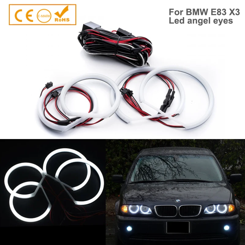 1 компл. E46 Compact E83 X3 Автомобильные светодиодные ангельские глазки автомобильный