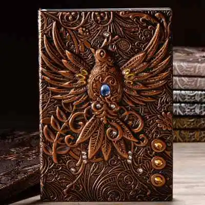 Pattern 3 Рельеф дневник Ретро книга блокнот дневник школа Феникс Европейский Стильный блокнот CLL9250 - Цвет: Pattern 3