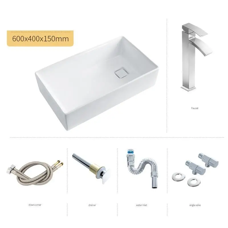 Version J Черная миска Lavabo Sobre Encimera Lavandino Waschtisch wastatel Lavatorio умывальник для ванной комнаты - Цвет: Version J