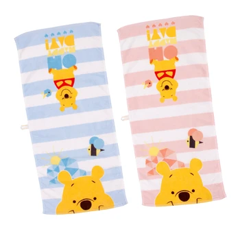 

Disney Towel Children Cartoon bear stripe cut velvet face towel cotton towel baby baby child 34 * 75cm