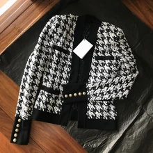 Осенне-зимняя одежда, женское элегантное короткое шерстяное пальто с металлическими пуговицами, женская модная уличная одежда