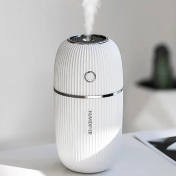 

300 ml USB air humidifier, aromatic oil diffuser, mini ultrasonic sprayer, portable vehicle freshener purifier with night light.