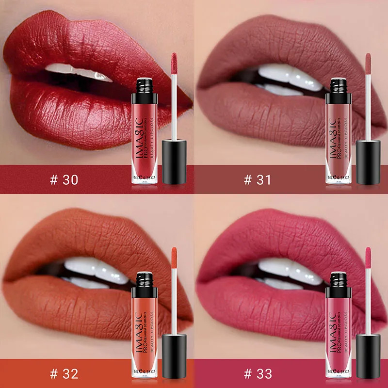 LP-202-ZH8 IMAGIC nieuwe блеск для губ glazuur dames sexy merk блеск для губ cosmetica waterdicht blijvende dames naakt make-up hydraterende - Цвет: LP-202-ZH8