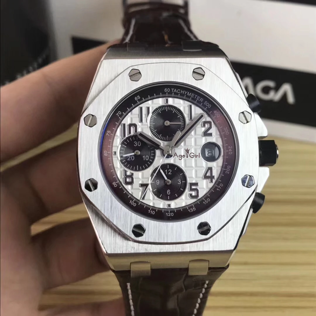 Роскошные брендовые новые мужские часы из розового золота, серебра, черной кожи, Красного каучука, автоматические механические сапфировые часы, прозрачное стекло AAA - Цвет: 7