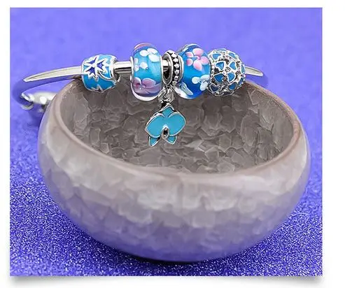 Женский браслет любовь Diy браслет из бисера для Pandora Модный Цветочный браслет ювелирные изделия на заказ DIY подарки для женщин серебряные ювелирные изделия 925
