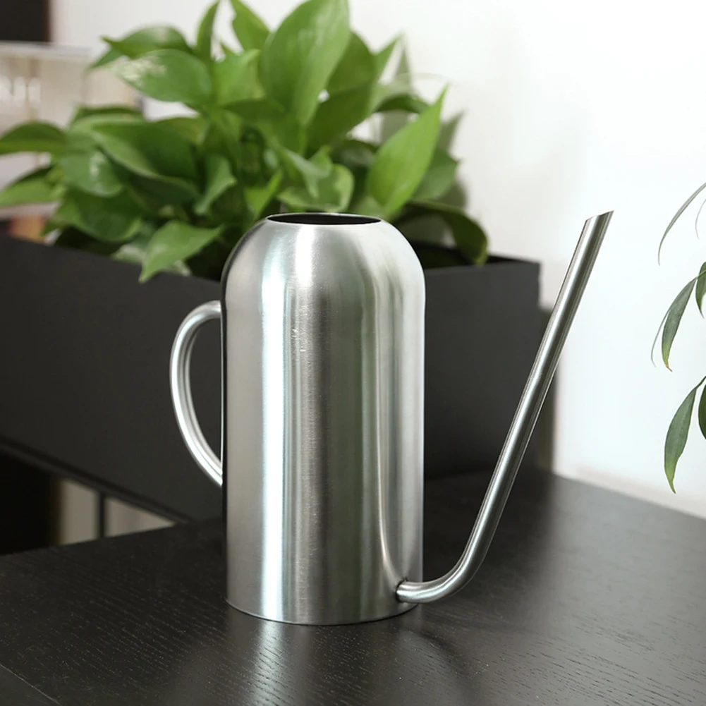 Stainless Steel Watering Pot Gardening Potted Small Watering Can Use Handle Perfect For Watering Plants Flower Garden Tool Stainless Steel Watering Pot Gardening Potted Small Watering Can Use Handle Perfect For Watering Plants Flower Garden Tool