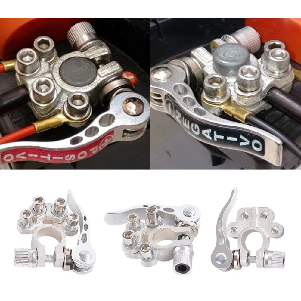 1 Pair Toolless Quick Disconnect Battery Main Cable Post Terminal Shut-Off Connectors 12v 6v 24v Boat Race Car UTV Tractor Truck |