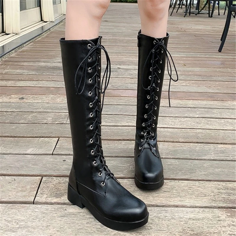 plus size knee length boots