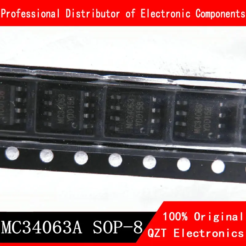 10PCS MC34063A SOP-8 MC34063ADR2G MC34063 34063 SOP8 SMD new and original IC Chipset