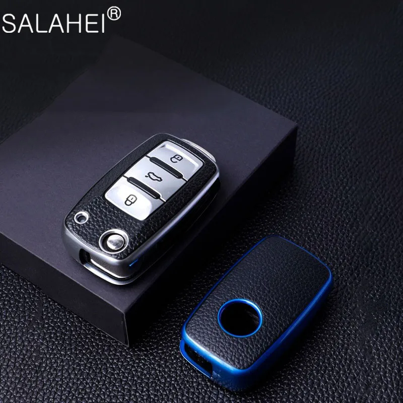 Soft-TPU-Car-Key-Cover-Case-for-VW-Polo-Golf-Passat-for-Skoda-Octavia-A5-Bora
