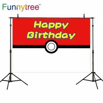 

Funnytree White Red Background Birthday Party Ball Newborn Baby Menga Backdrops Festival Photo Wall Photocall Banner Decoration