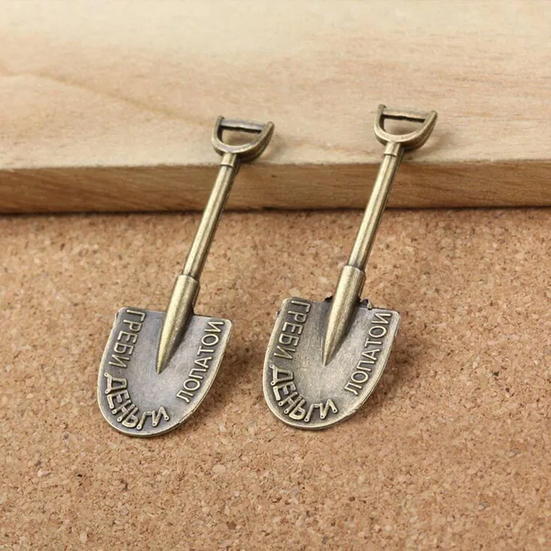 Fashion 10 Pcs Alloy Antique Bronze Shovel Pendant Charm Bracelet Necklace Jewelry Accessory Products Steampunk Accessories New| |