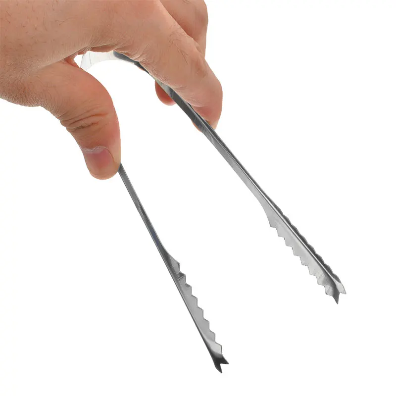 5pcs New Buffets Bar Stainless Ice Tongs Set Sweet Candy Portable Scoop Ice Cube Tongs Home Party Kitchen Tools