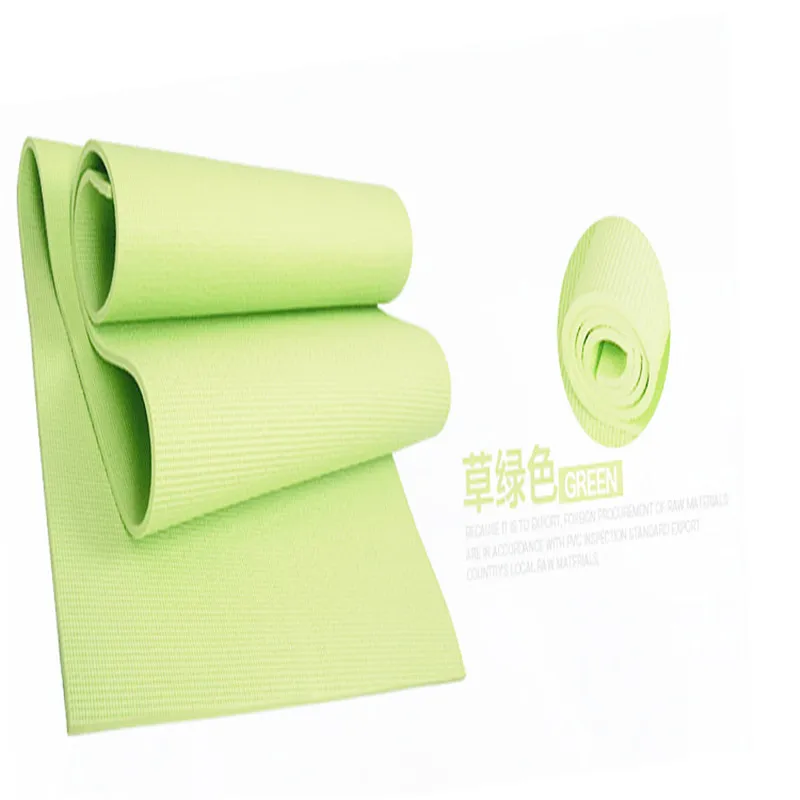 Monochrome Exercise Mat Anti-slip Pad Beginners PVC Anti-slip 3 Mm Single Layer Beginners Tablet Support Fitness Yoga Mat
