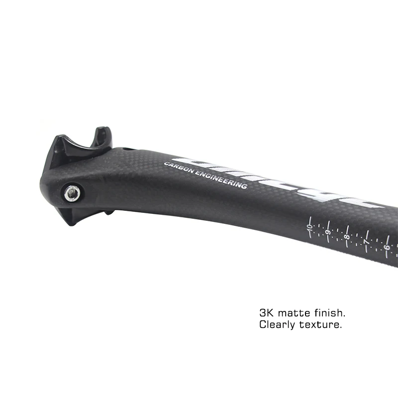 Ullicyc Mountain Bike Seatpost Carbon Fiber Road Bicycle Mtb Seat Post Cycling Carbon Seatpost Offset 27.2 30.8 31.6 3K Matte