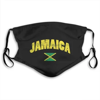 

Face Mask 'S Stree Twear Jamaica Flag Of Jamaican Pride Distressed Washable Half Face For Men Women Ladies Diy Masks