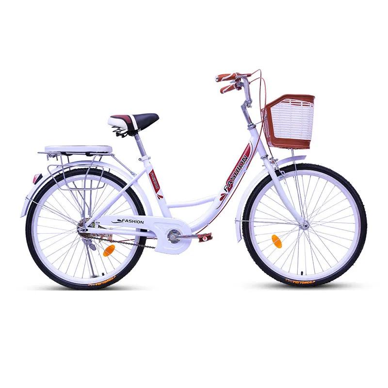Clearance Bicycle Commuter Bicycle 20/24/26 Inch Men and Women Urban Retro Travel Light Adult Princess Student Ladies Car 0