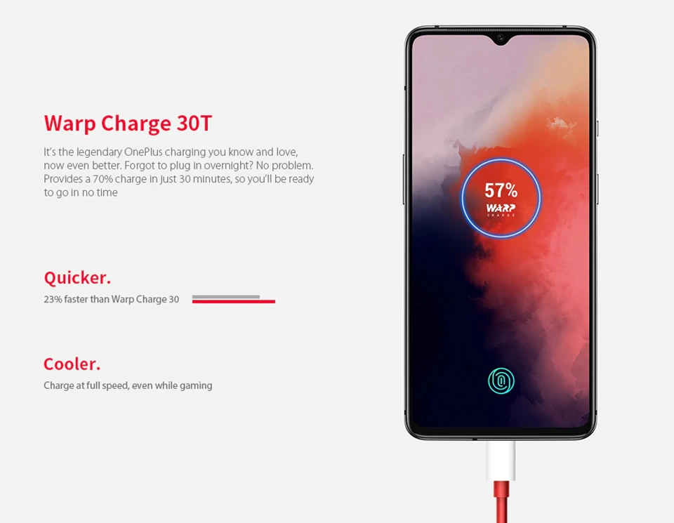 Мобильный телефон Oneplus 7T 7t с глобальной ПЗУ, Восьмиядерный процессор Snapdragon 855 Plus, 90 Гц, AMOLED экран, 48мп, тройная камера UFS 3,0, NFC