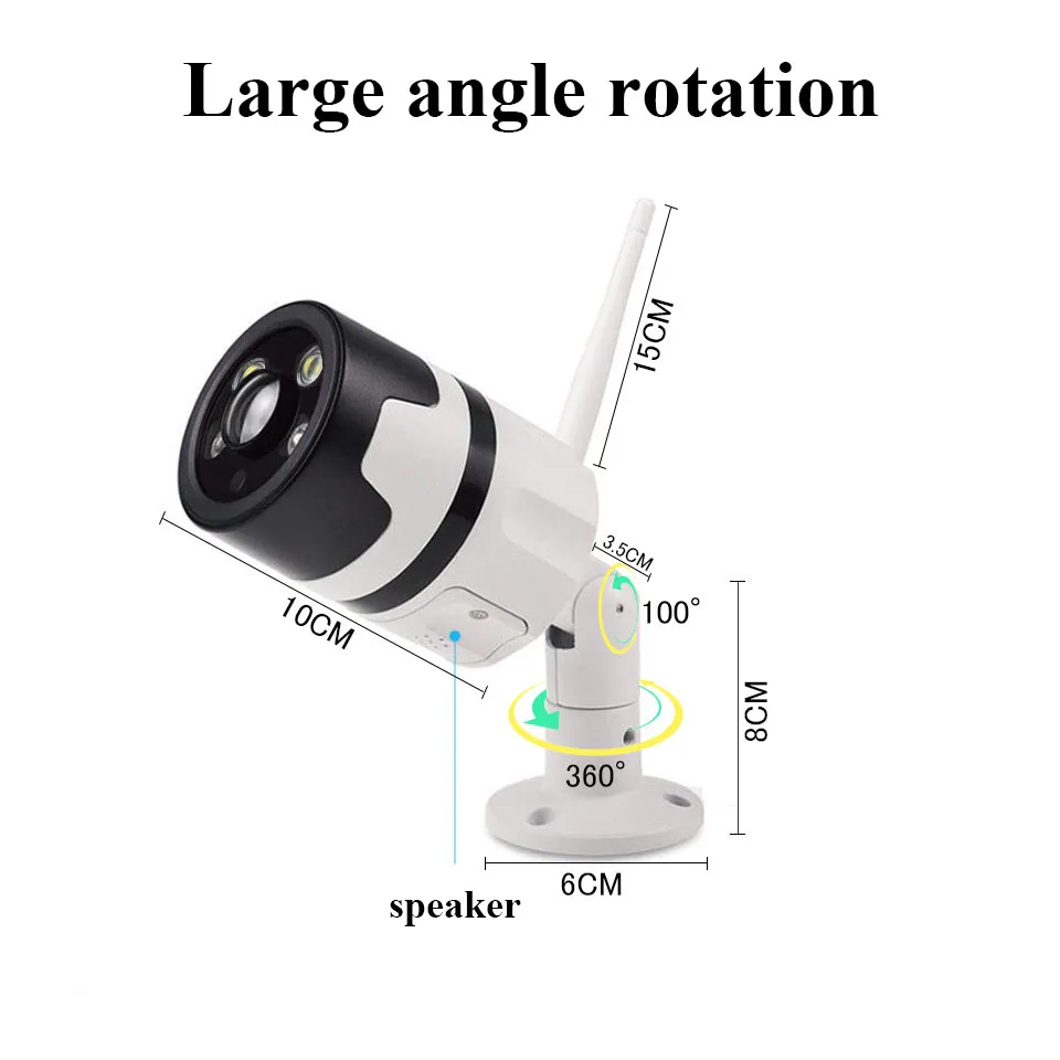Камера видеонаблюдения 1080 пикселей 720 Wi Fi двусторонняя водонепроницаемая с