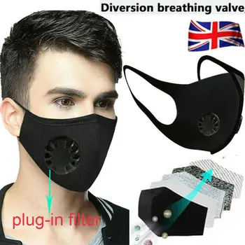 

Air Purifying Face Mask Mouth Masks Washable Anti Virus Dust Fog PM2.5 Masks Riding Outdoor Wholesale Dropshipping