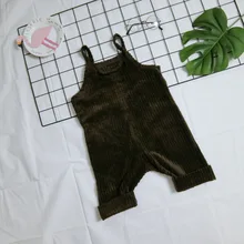 Г. Осенняя одежда Новые товары, корейский стиль, для мужчин и женщин, для детей, чистый хлопок, повседневные вельветовые штаны на подтяжках для детей